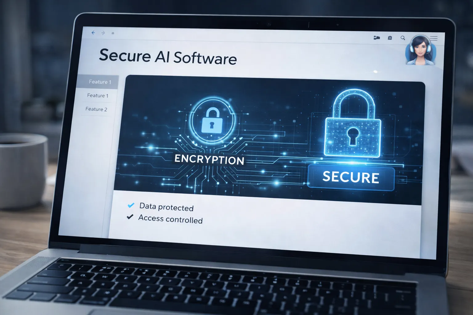 AI productivity apps with secure data encryption and privacy protection