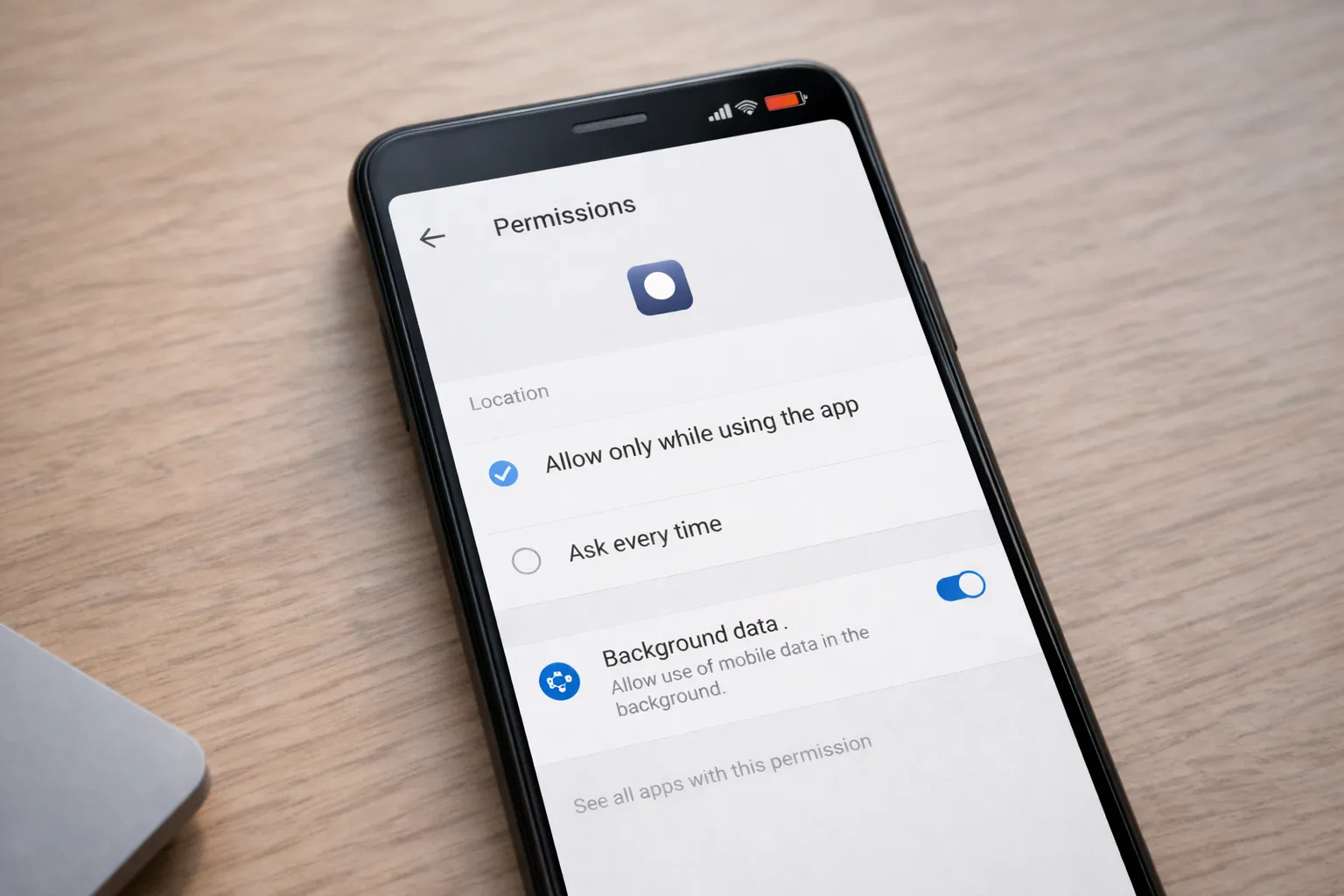 Android app permissions affecting battery, data, and privacy