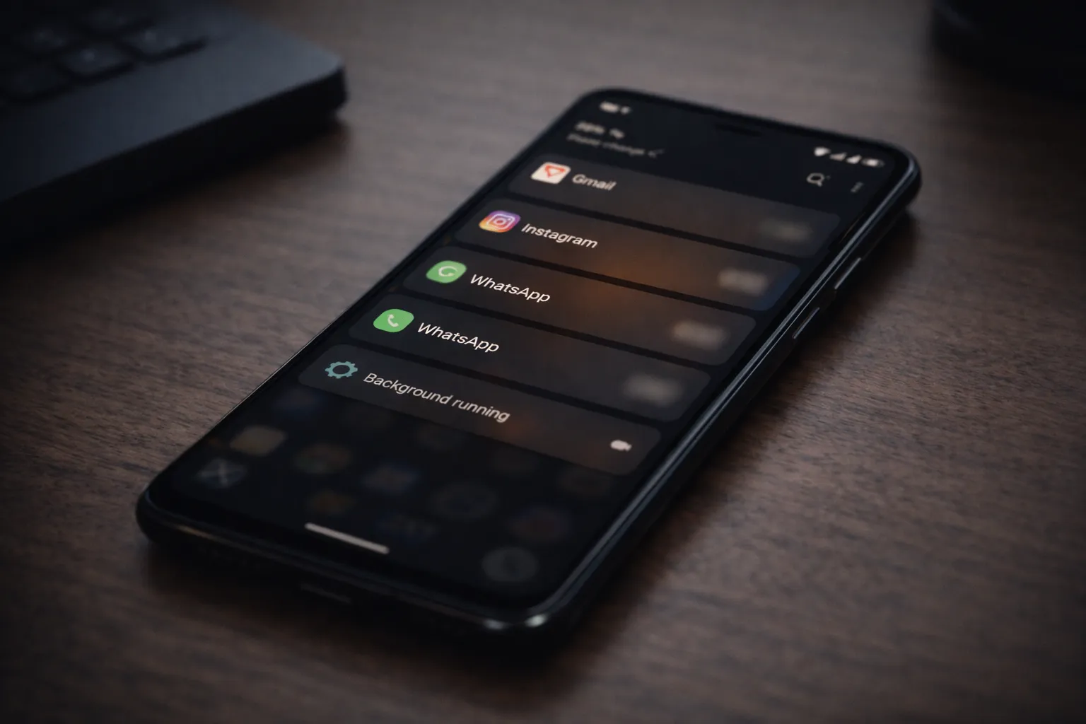 Background apps and notifications causing battery drain on Android