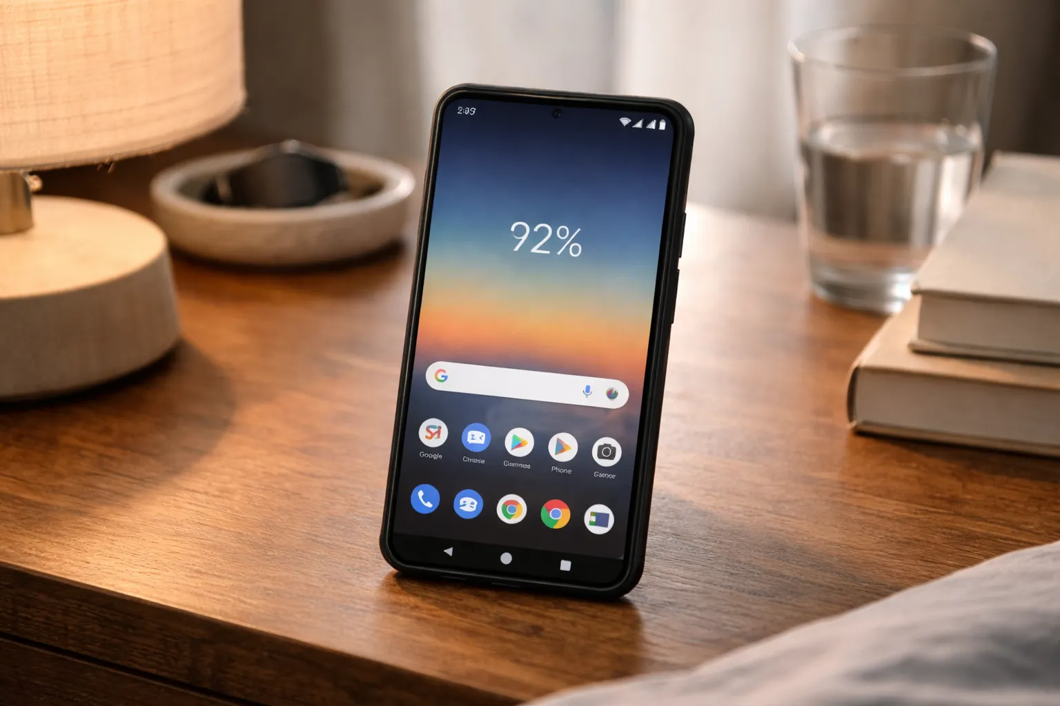 Android phone showing overnight battery drain without using any app