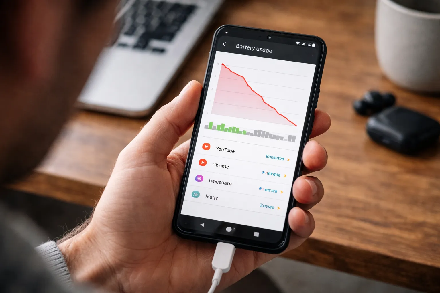 Android phone battery draining fast showing signs of poor battery health