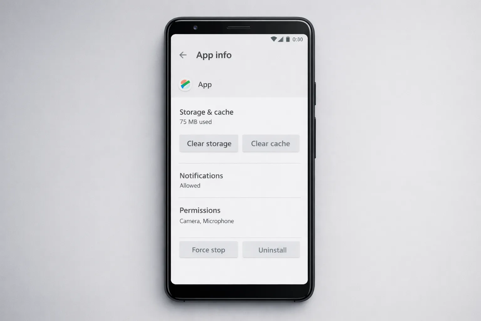 Clearing app cache and force stopping apps to fix Android app crashes