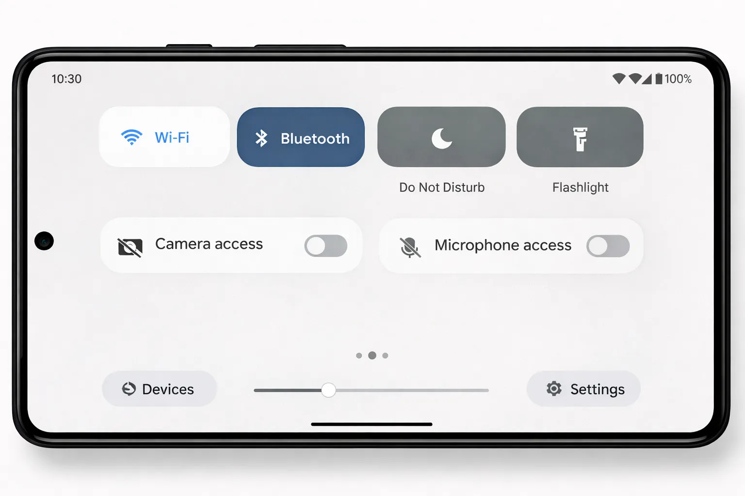 android disable camera microphone quick settings toggle