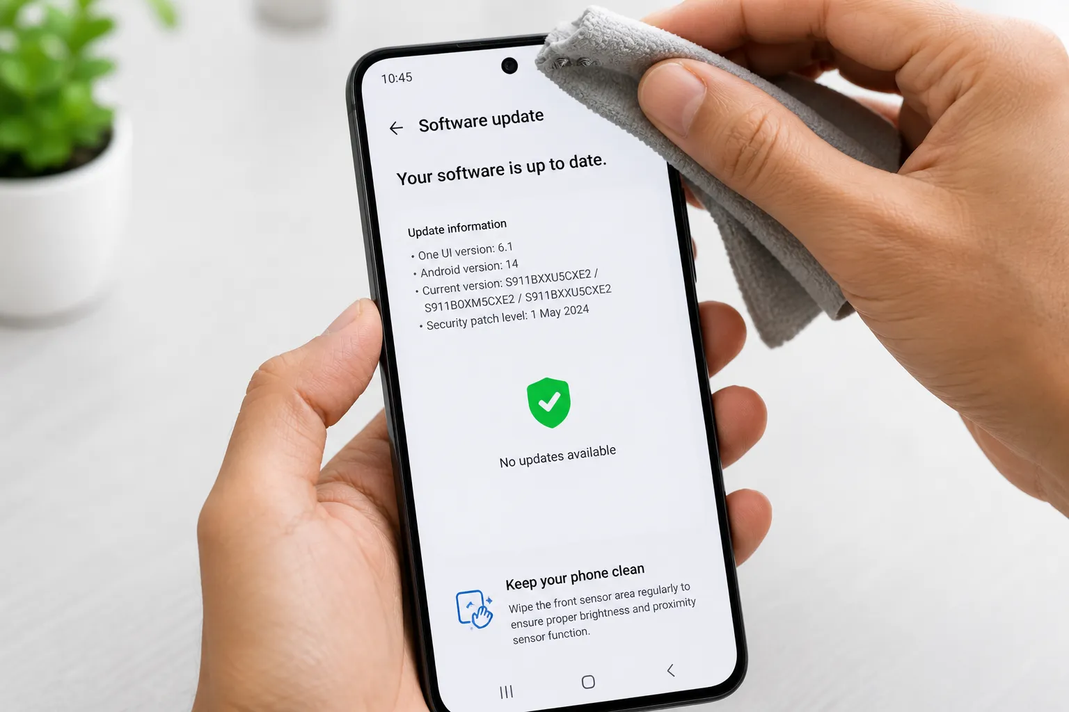 Fix Android sensor problems by cleaning and updating phone