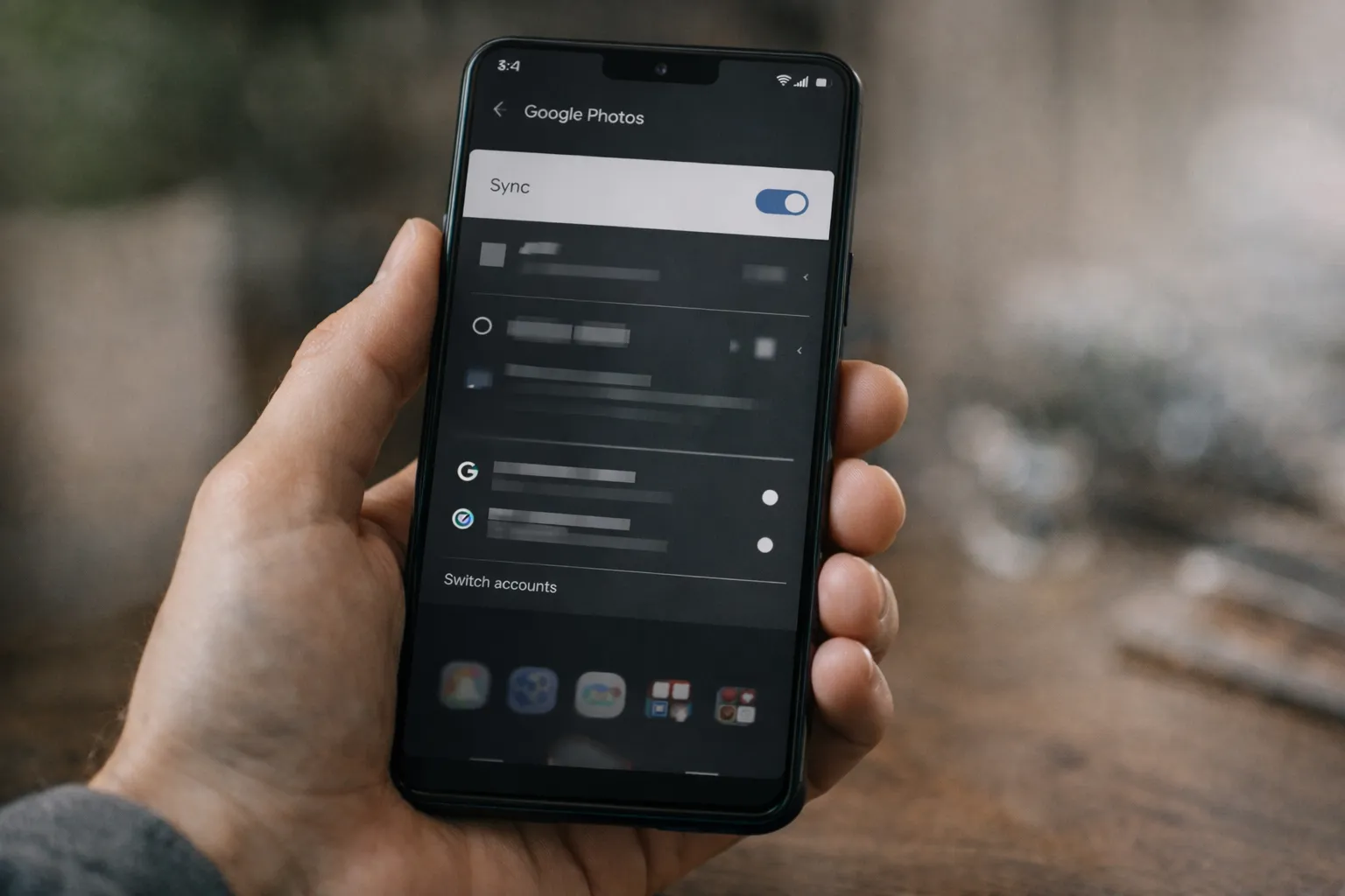 Google Photos sync and account issues causing photos to disappear on Android