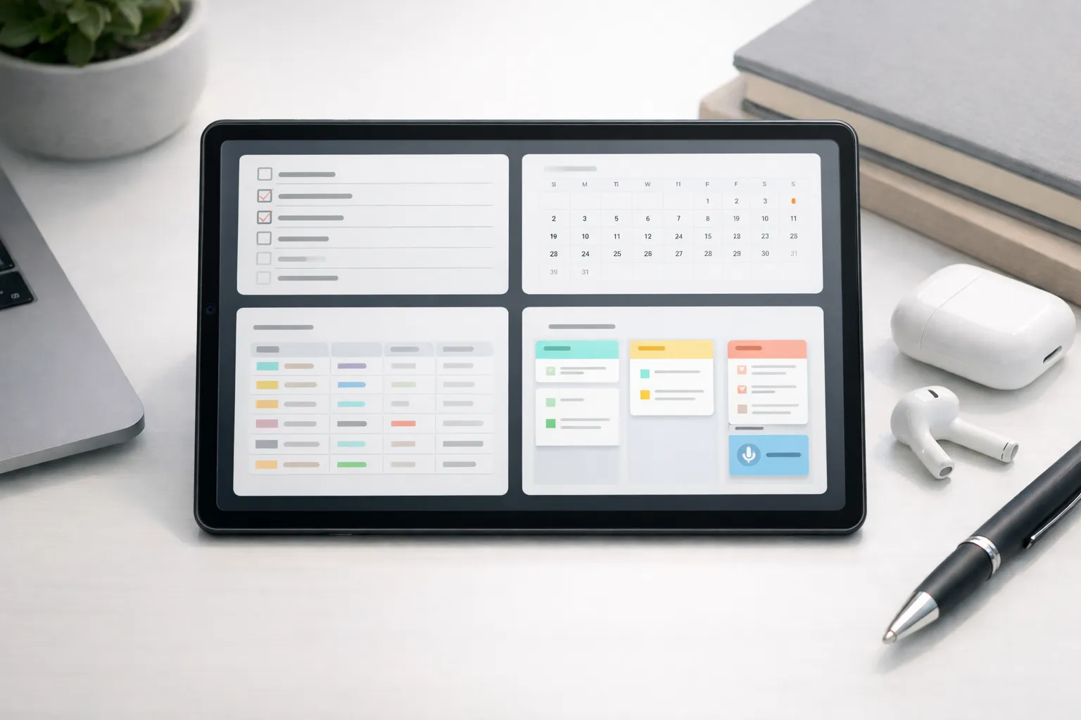 All-in-one productivity dashboard concept for planning tasks and projects on Android