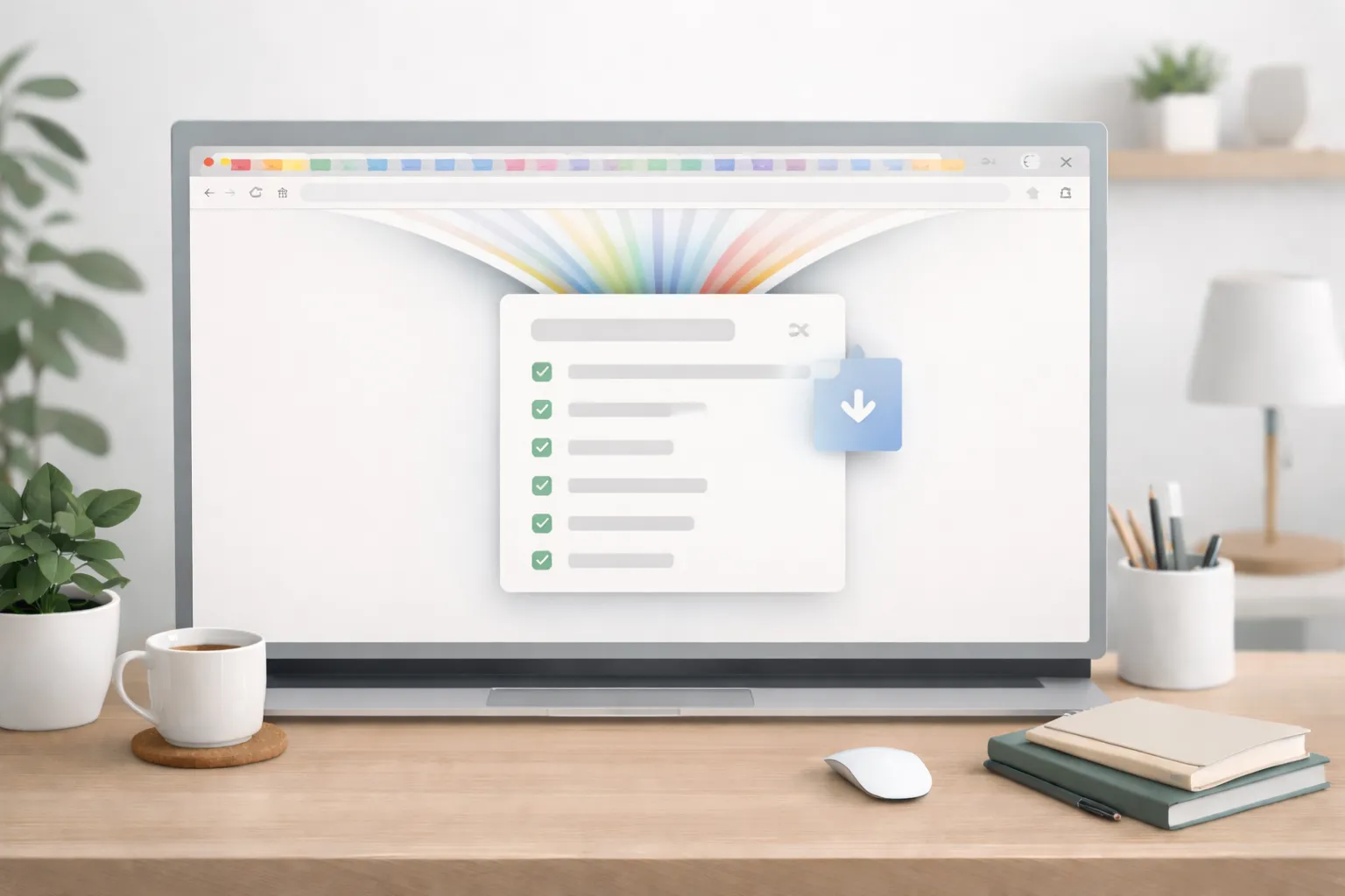 OneTab Chrome extension organizing browser tabs and reducing memory usage