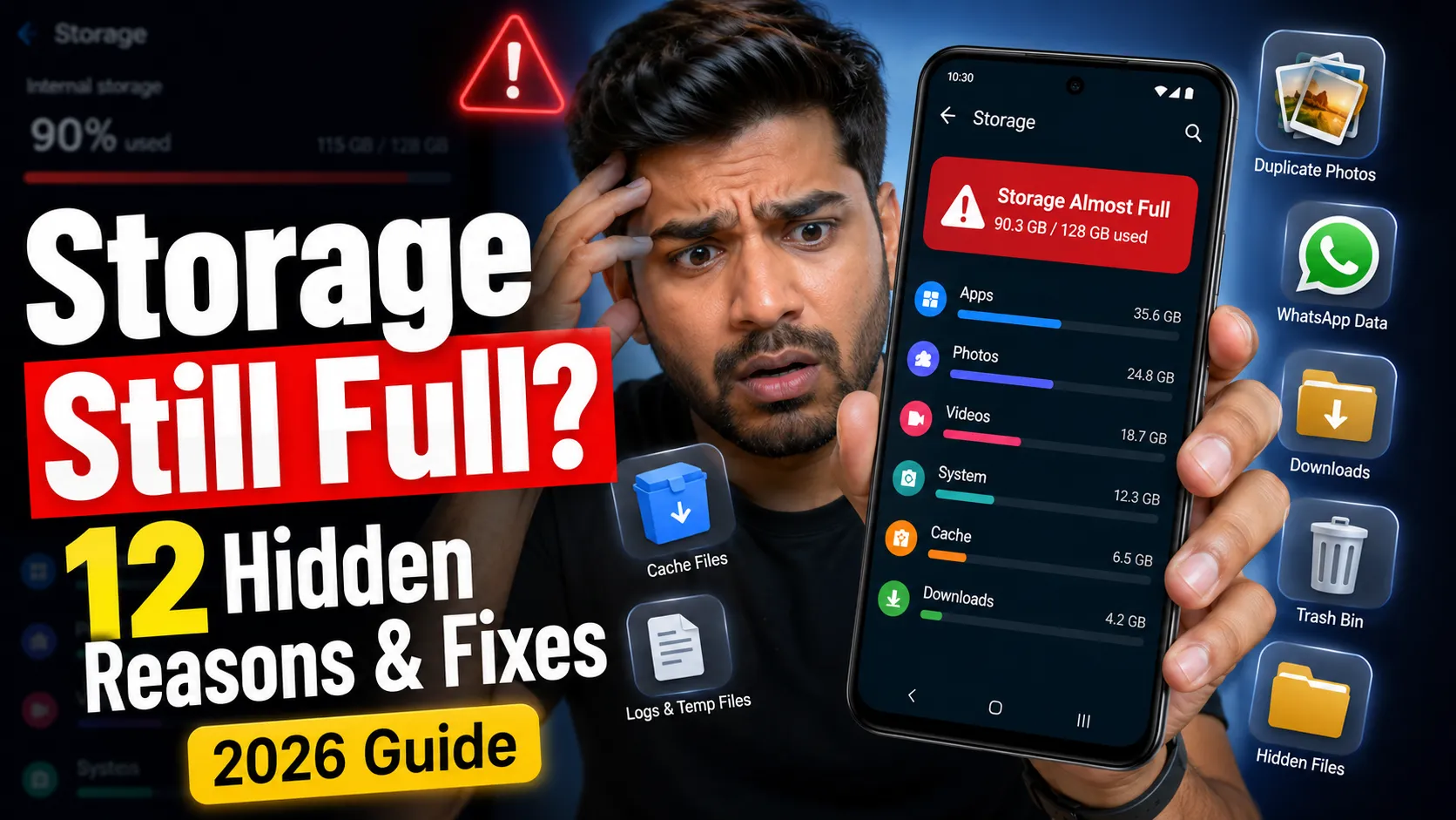 Android storage full even after deleting files complete fix guide